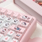 Hello Kitty 82 / 114 Keys PBT Dye-subbed Doubleshot Backlit Keycaps Set Side Legends for Mechanical Gaming Keyboard